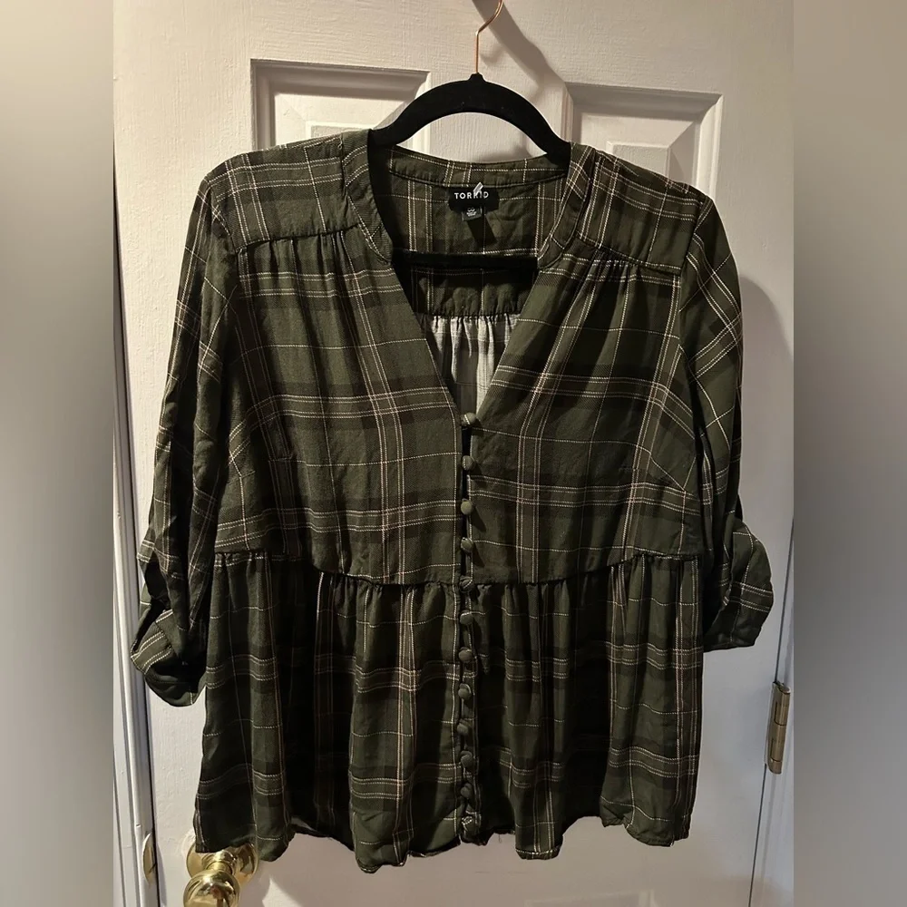 Torrid Babydoll top - Picture 1 of 5